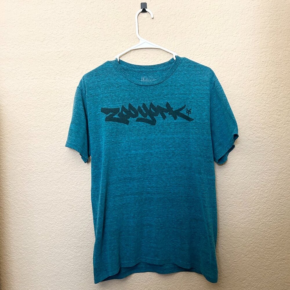 Men's Zoo York Teal Blue T-Shirt, Size Medium
